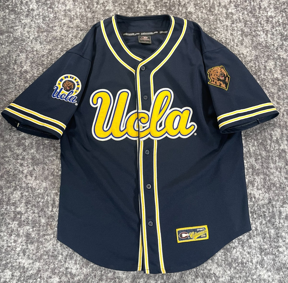 Vintage UCLA Bruins Colosseum Athletics NCAA Baseball Sports Jersey Men's Large